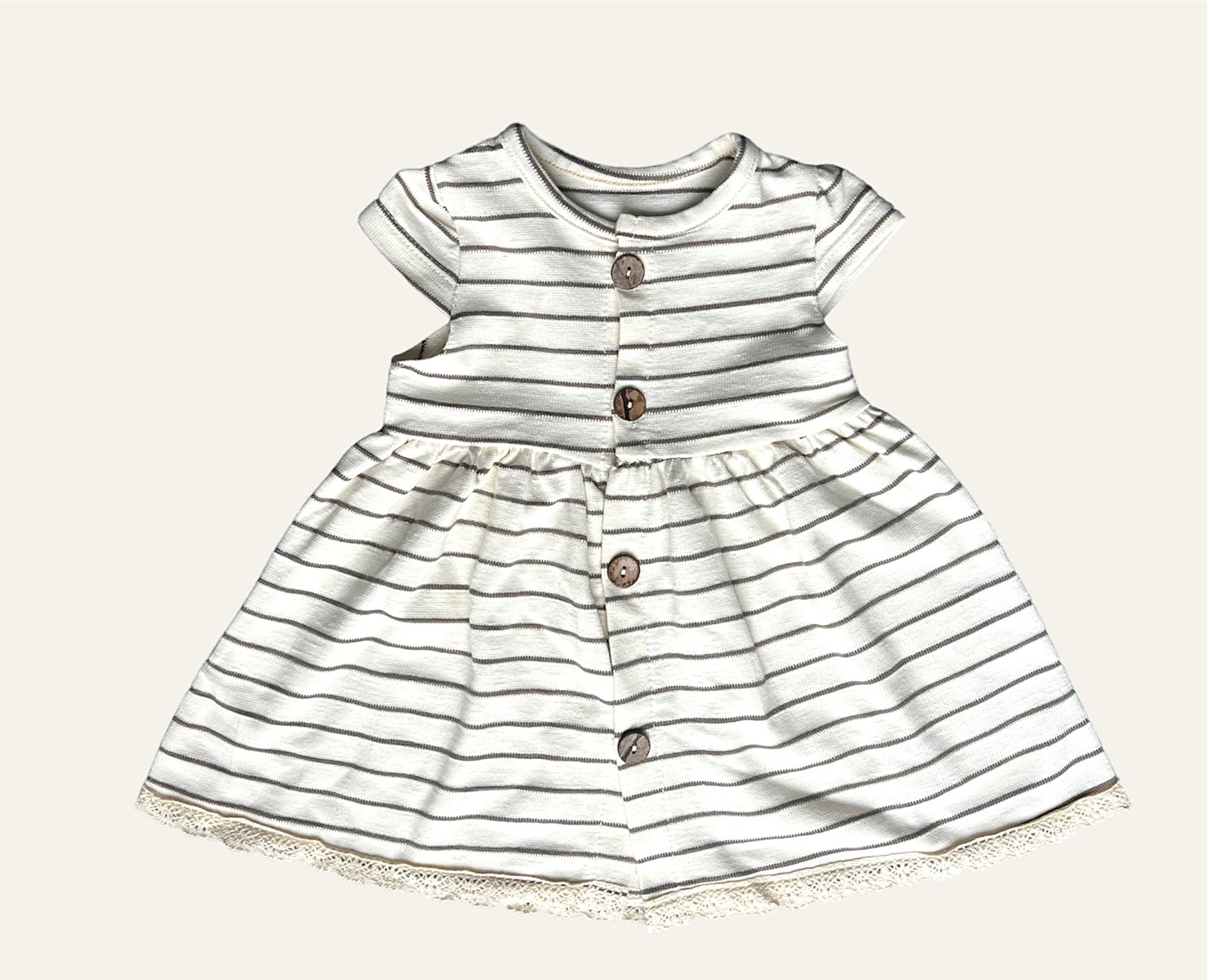 Baumwollkleid mit Streifen
