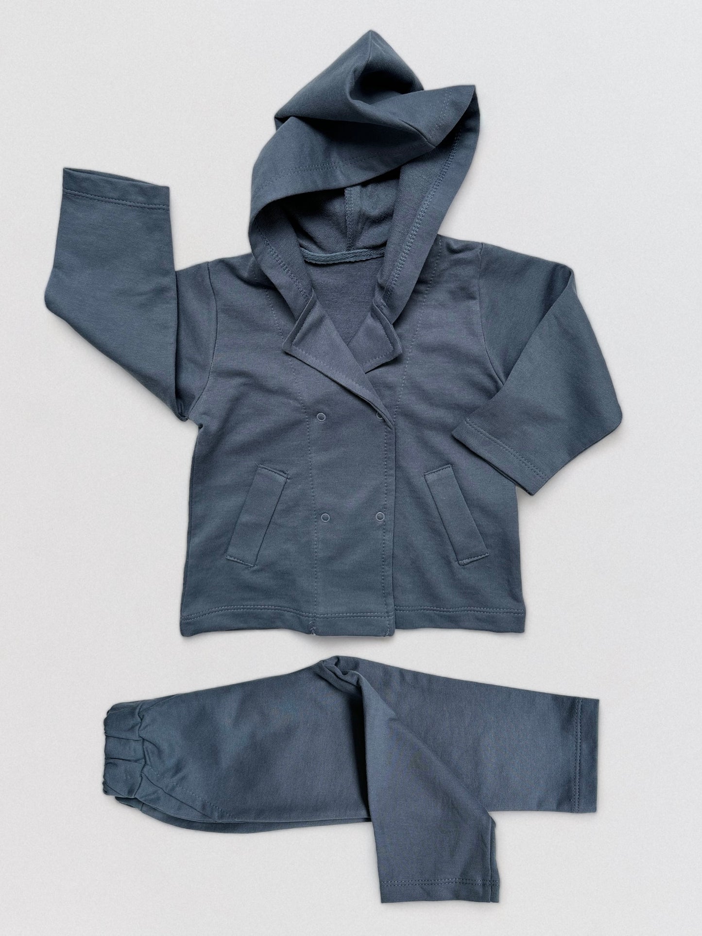 Comfy blazer set met capuchon