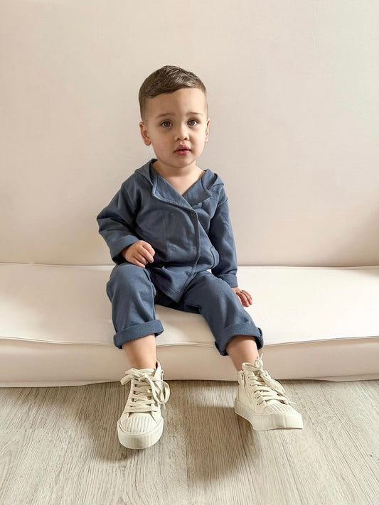 Comfy blazer set met capuchon