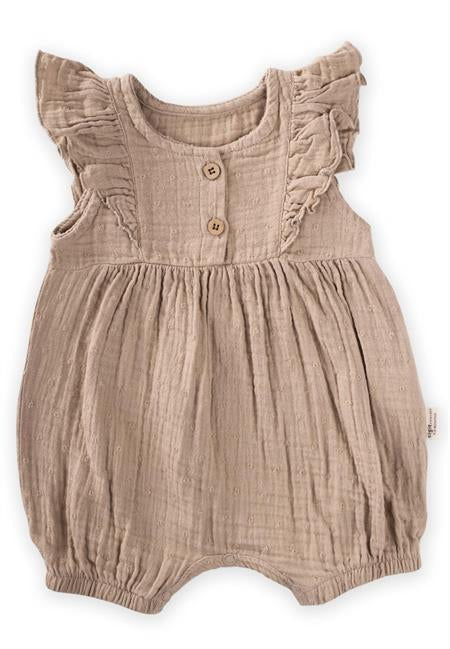 Organic mousseline jumpsuit met volants