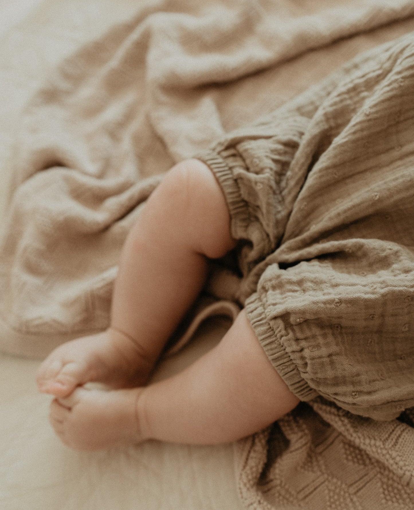 Organic mousseline jumpsuit met volants