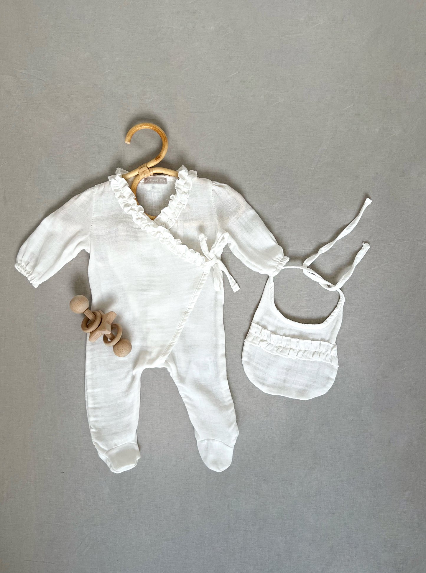 Newborn muslin playsuit