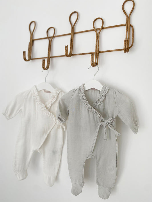 Newborn muslin playsuit