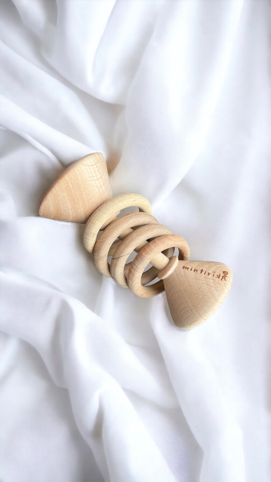 Wooden rattle